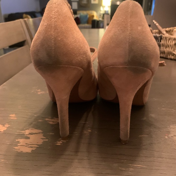 Nude Suede Heels ANN TAYLOR LOFT - Picture 4 of 4